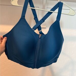 Under Armour Teal Zip-Front Sports Bra